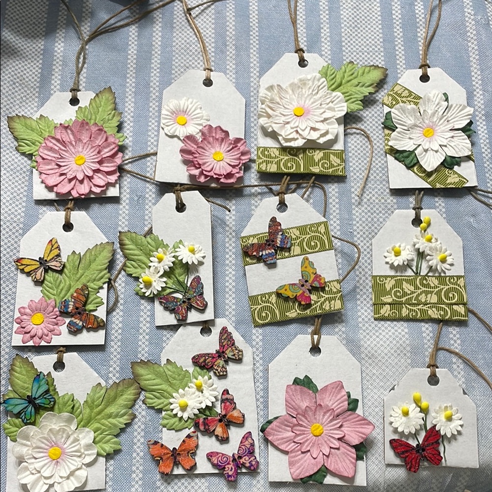 Floral and Butterfly Gift Tags